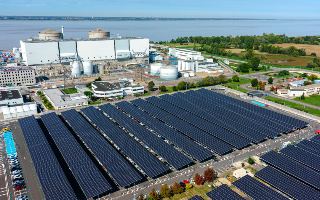 Production d’énergie renouvelable sur les parkings de la centrale solaire nucléaire du Blayais (33) !