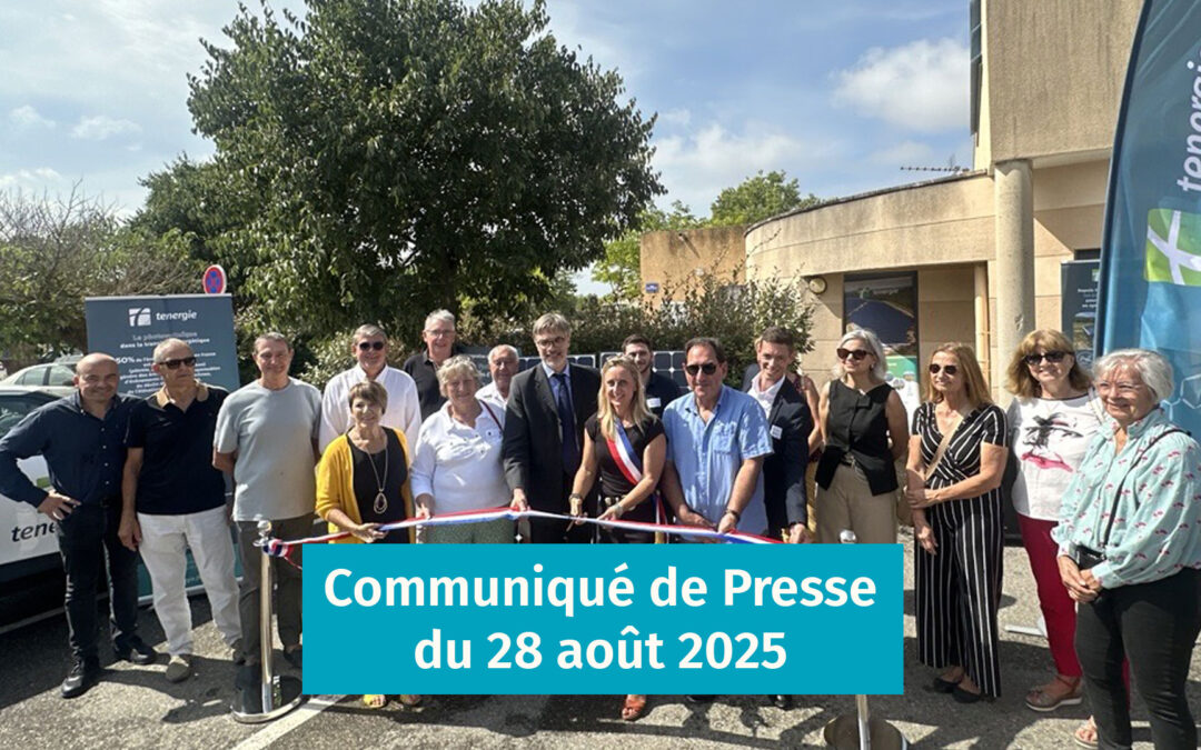 Tenergie et la commune de Cabrières d’Avignon lancent la construction de la centrale Photovoltaïque sur le site de l’ancienne carrière de la collectivité