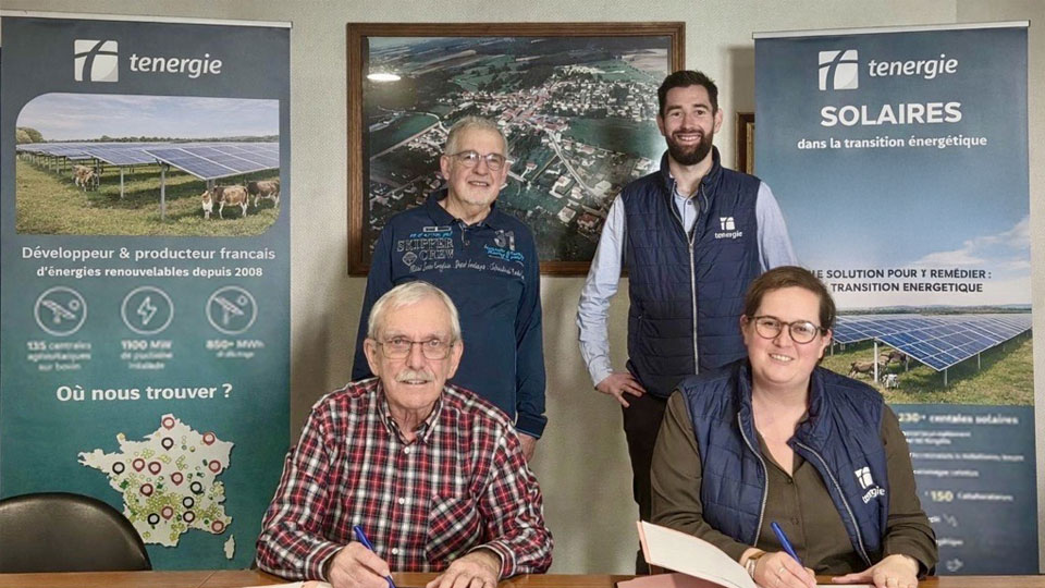 Tenergie et la commune de Combles-en-Barrois s&rsquo;engagent pour le développement d&rsquo;un projet agrivoltaïque d&rsquo;envergure